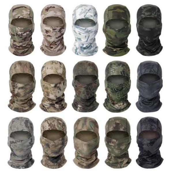 Outdoor Camouflage Tactical Mask Scarf Military Camo Face Mask Bandana Balaclava Hood Headwear Men Women Tactical