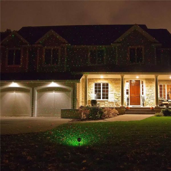 30000 Hours Working Time Solar Projector Lamps for Pathway Park Garden Aisle Exterior