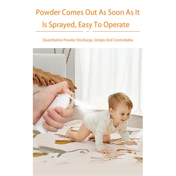 Long Nozzle PP Talcum Powder Spray Bottle for Barber Use with Controlled Dispensing