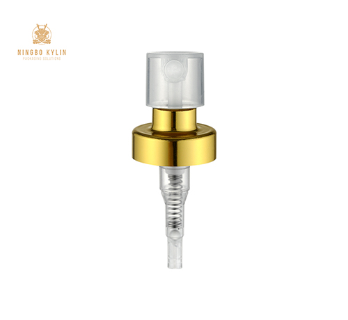 Practical Gold Crimpless Perfume Pump , K402-2 0.13cc Perfume Spray Head