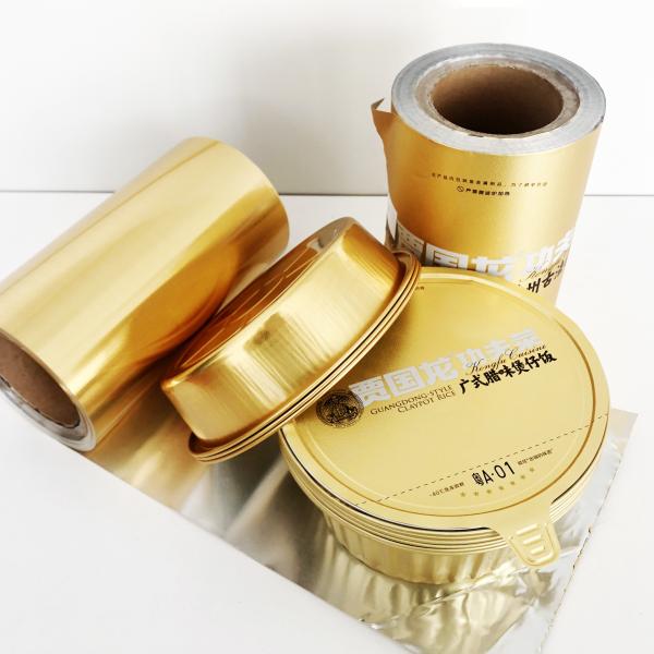 Aluminum Foil For Heat Sealing Pet Paper Cups Customizable Diameter Easy Peel Off Structure