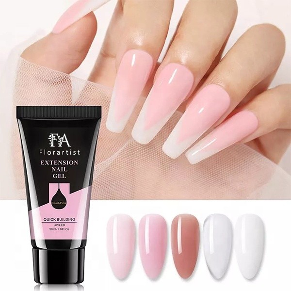 Free Sample Wholesales Customization Acrylic Hard Gel Professional Nails Extension Poly Gel for Nail Art