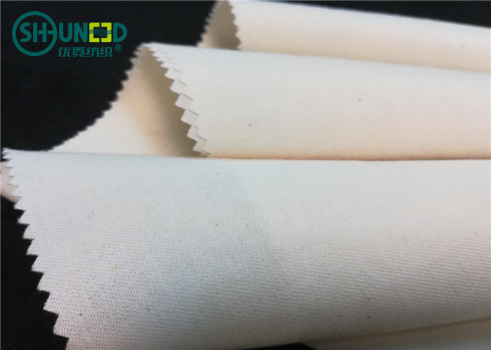 Polyester Cotton Twill Weave Fusible Interlining 168gsm 47 Inch 48 Inch Width Twill Woven Interlining for Jeans