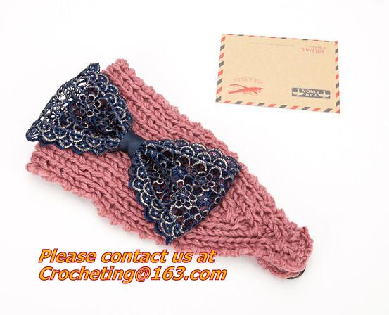 Women knitted headband crochet headband Handmade tenia Mixed quantuty and color