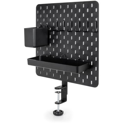 Metal Pegboard Organizer for Standing Desk Accessories Privacy Panel Work Desk Storage