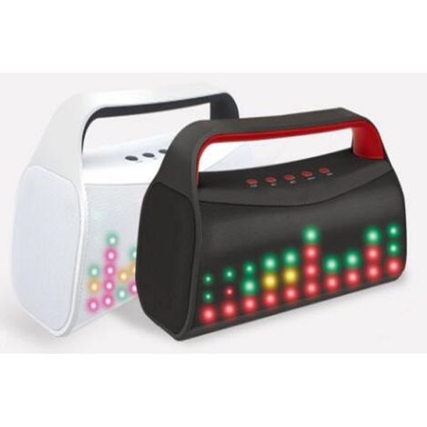 Black Portable Wireless Bluetooth Speaker Fashionable Design With Handle