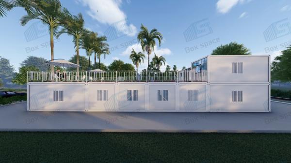 Casa de contêineres personalizada Casas pré-fabricadas de aço com 3 quartos como villa à beira-mar e resort