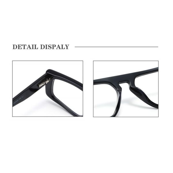 Women Mens Acetate Frame Glasses Optical 54-20-145 Hypoallergenic