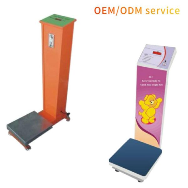 100-240V Power Supply Coin Operated Weighing Measuring Machine for Luggage at Airport
