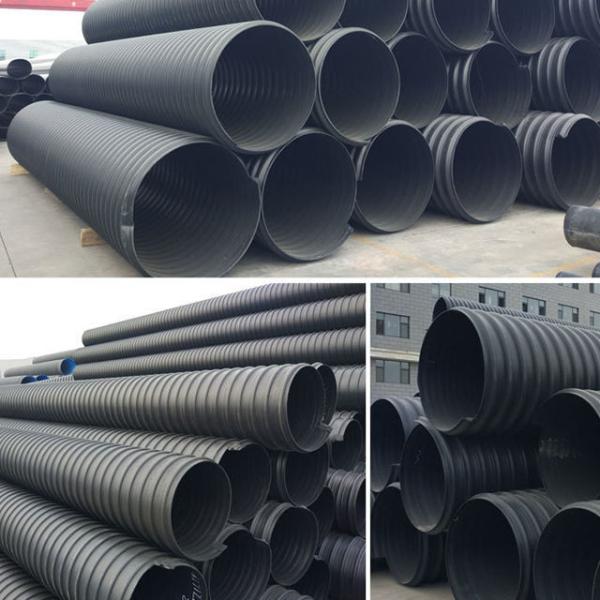 50mm To 1000mm 12 18 Double Wall Corrugated Pipe Single Wall Corrugated HDPE Pipe