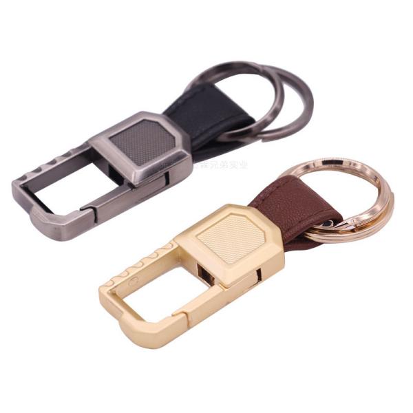 Porta-chaves do metal da promoção de Elegent, Keyrings feitos sob encomenda personalizados do metal do presente