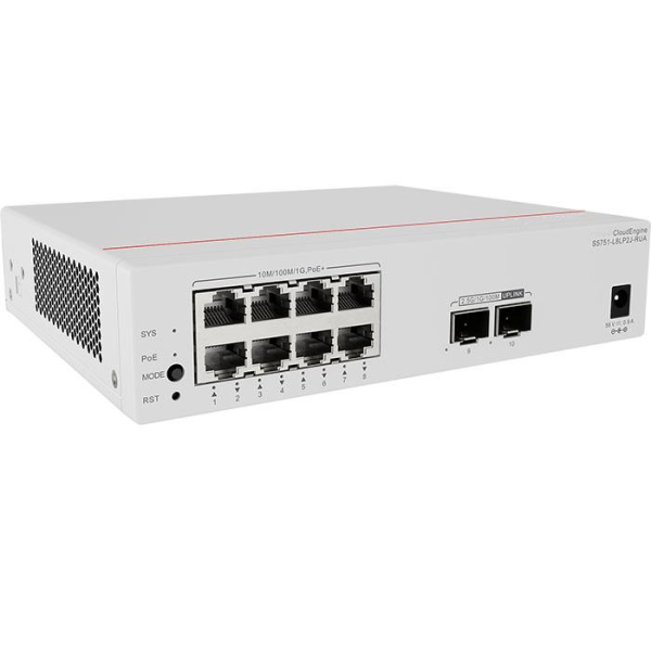 S5751-L8P2J-RUA 98012487 8X10/100/1000 Base T Ports 10GE Switch