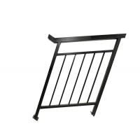 Steel Outdoor Stair Handrail Painted Staircase Railings Flooring Mounted