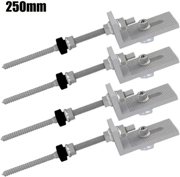 Snow Load 1.4KN/m2 M10*200 Solar Ground Screws with Aluminum Stainless Steel 304