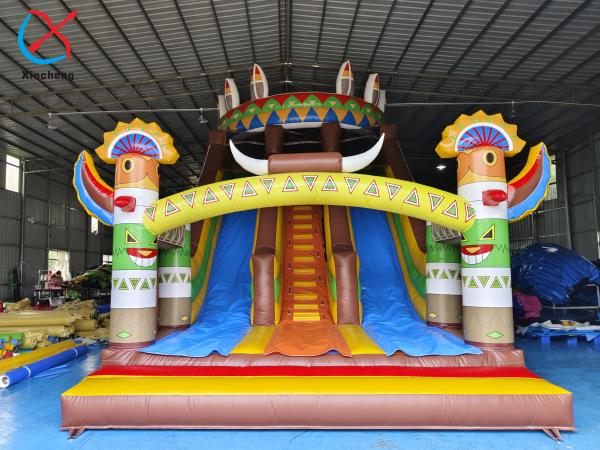 Fabricant Slides gonflables commerciaux en PVC Slides gonflables doubles exotiques