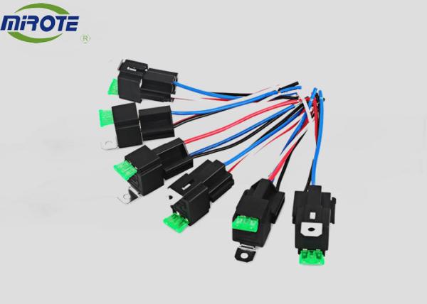 Heavy Duty 40 Amp Relay 4 Pin With Fuse And Socket Harness ,  30a Relay 12v auto relay