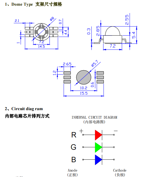 СИД наивысшей мощности диода СИД формы 3w 9w RGB звезды с красочным для света мытья стены СИД