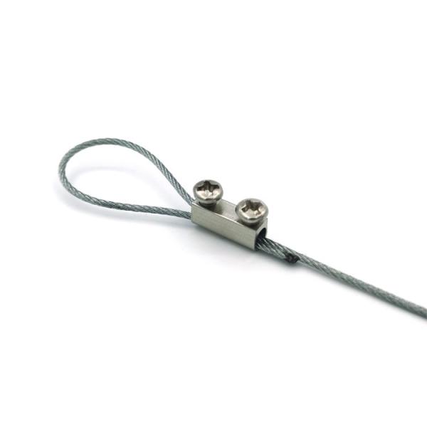 Encaixes de extremidade de aço inoxidável de alavanca do prendedor do cabo de fio da corda de fio do gancho do potenciômetro de flor para a cesta de suspensão da planta