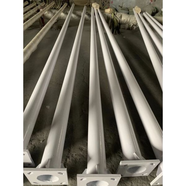 Hot Galvanized Q235 Steel 6m 7m 8m LED Street Light Pole