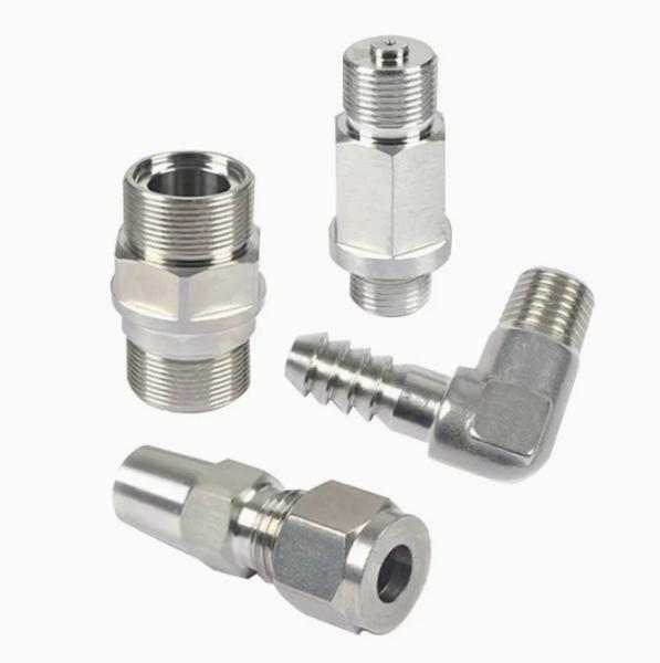 CNC Turned Precision Components Custom Stainless steel ,Brass, Copper & Aluminum Machining Parts for Electronic Connectors, Hydraulic Valves & Precision Instrumentation