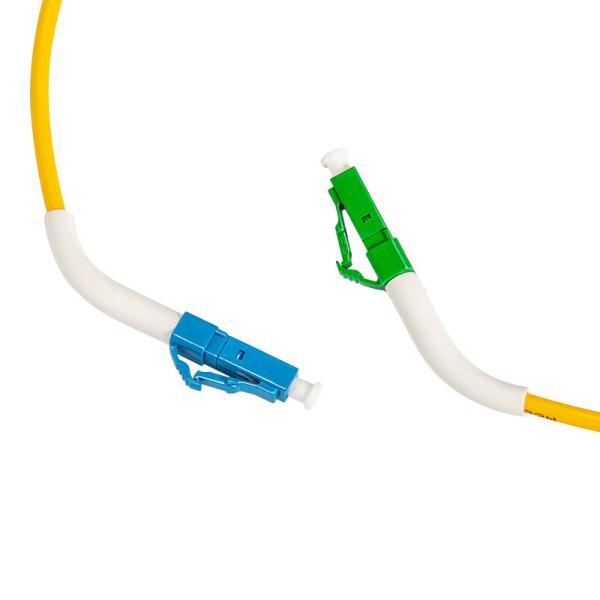 (Angle Boot 45°) LC/APC To LC/UPC Fibre Patch Cords OD3.0mm Simplex SM G.657A1 Simplex(LSZH) 3M