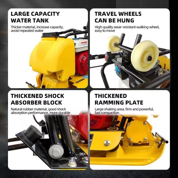 Diesel Engine Powered C120 C90 Soil Walkbehind Forward Vibratory Plate Compactor Machine for Construction Industry