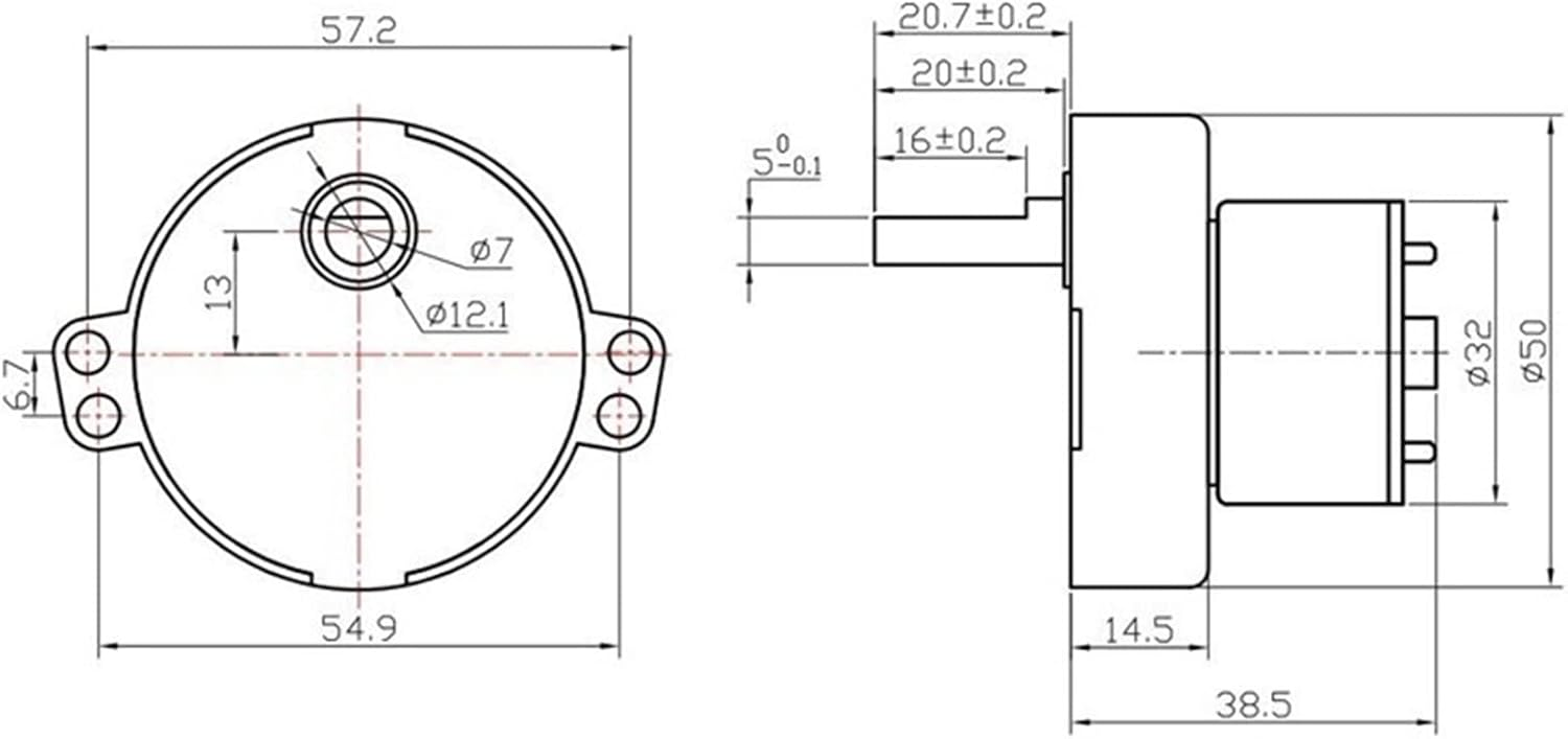 Motor de 500 engranajes DC6V 12V 24V 30 Rpm Motor de torque alto Máquina de tejido automática de válvula eléctrica