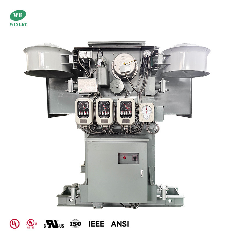 7500/10000kVA Three Phase Substation Power Transformer Dual Secondary 13800V to 7200Y/4160V ＆ 4160Y/2400V MIDEL 7131 Synthetic Ester Fluid ANSI IEEE Standards