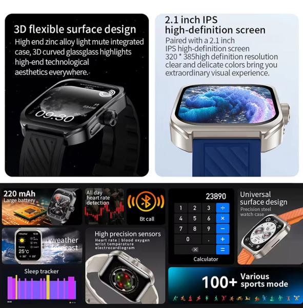 3D Curved Screen Gps Outdoor Watch RDFit NFC Smartwatch With Amoled Display Z88pro