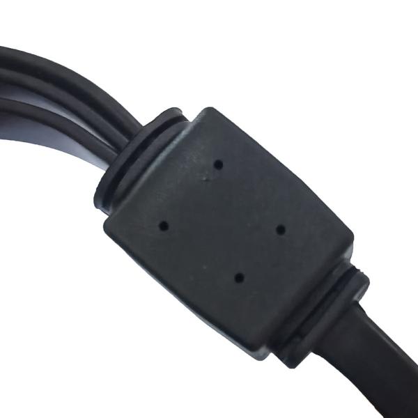 Flat Automotive Obd2 Splitter Cable 1 Male To 3 Female Straighthead