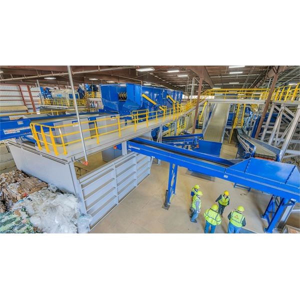 Линия для сортировки кухонных отходов, утилизация ванных помещений, утилизация стеклянной бумаги