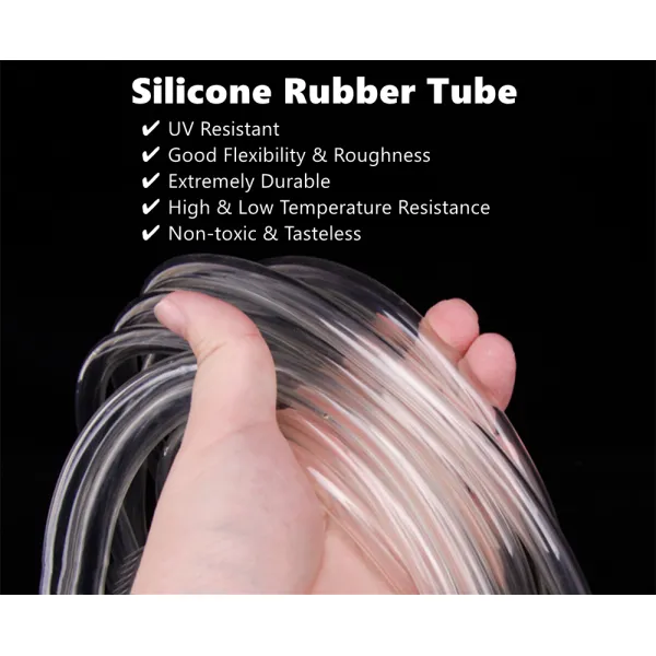 Silicone Tubing High-Temperature Pure Silicone Hose Tube Clear Pipe for Home Brewing Air and Liquid Transfer