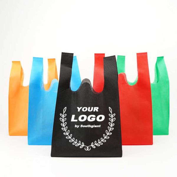 Custom Logo Retail Biodegradable Grocery Reusable Shopping Tote T-Shirt Plastic Corn Starch Vest To Go Poly Bag Supermarket