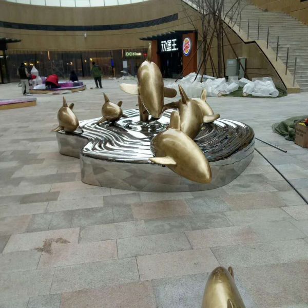 Colorful painted stainless steel statue sculptures ,customized art statue,Stainless steel sculpture supplier