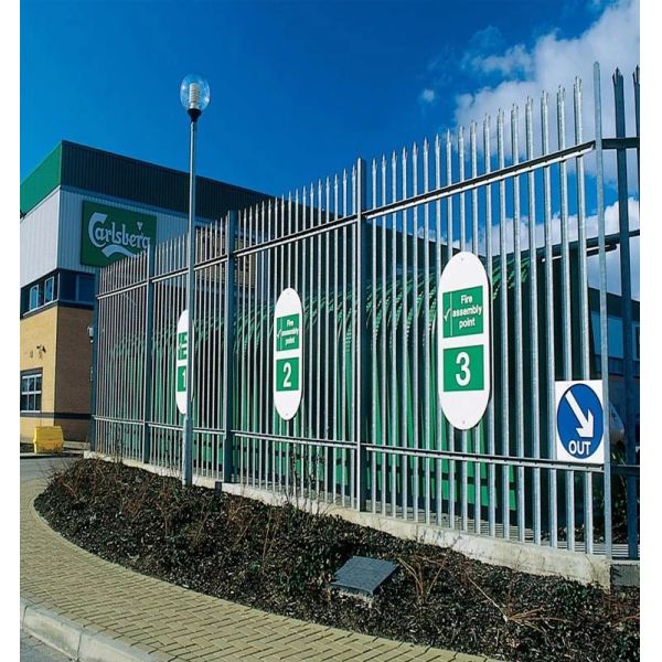 Decorative Steel Palisade Fencing Easy Installation Heavy Duty Anti Climb