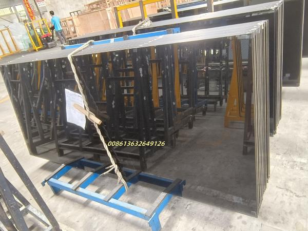 1/2'' 12mm Grey Tinted Tempered Glass For Doors Wall Partitions Table Top Building