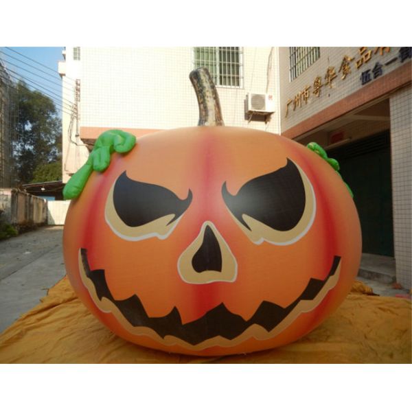 Outdoor Air Balloon Advertising , Halloween Decoration Inflatable Pumpkin Ball