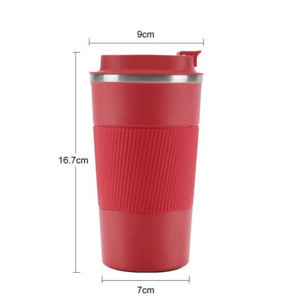 17oz Travel Coffee Mug With Lid Stainless Steel Insulated Reusable Coffee Tumbler Leak Proof Coffee Lovers Gifts