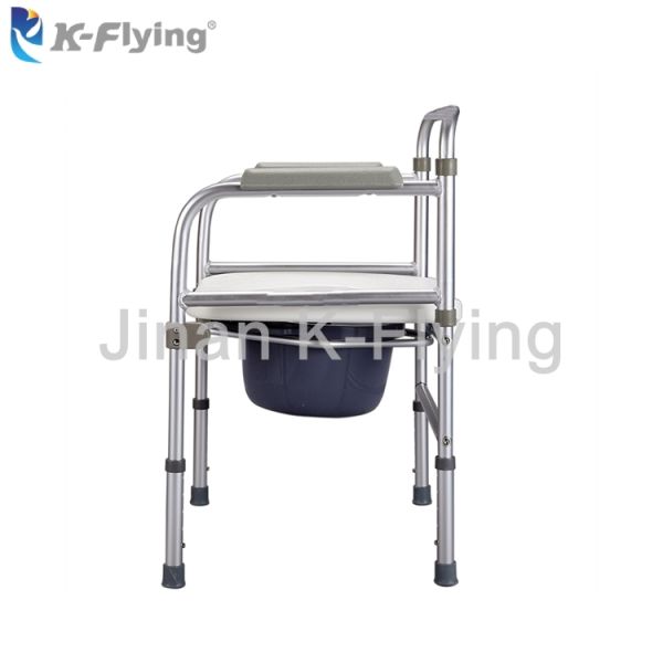 Stee покрывая стул Commode прочного медицинского оборудования реабилитации пожилой