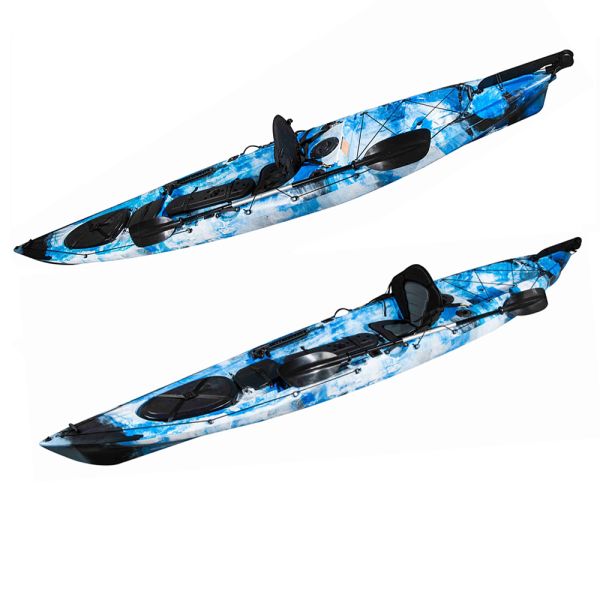 OEM Logo 1 Person River Fishing Kayak With Paddle And Aluminum Seat