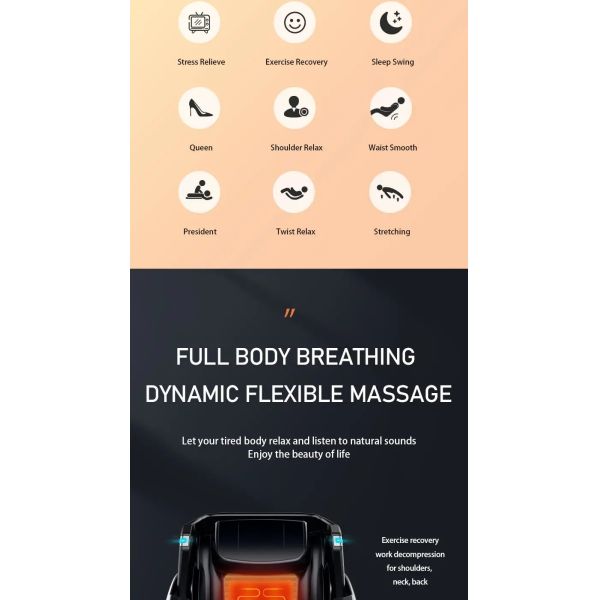 Heated Full Body 4d SL Track Massage Chair Bluetooth CCC Bionic