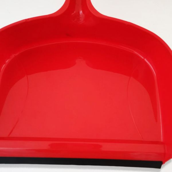 Clip On Heavy Duty Dustpan Blue Plastic Easy Grip Rubber Edge Detailed Sweeping Debris
