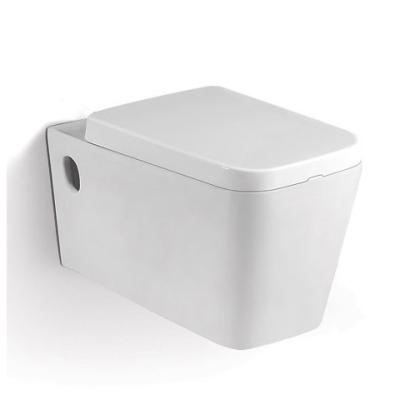 Armário de água cerâmico sem aro compacto de Hung Toilet With Soft Close Seat da parede