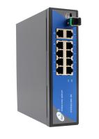 Commutateur industriel de fibre de SFP, commutateur gauche de 8 POE avec la liaison montante 2