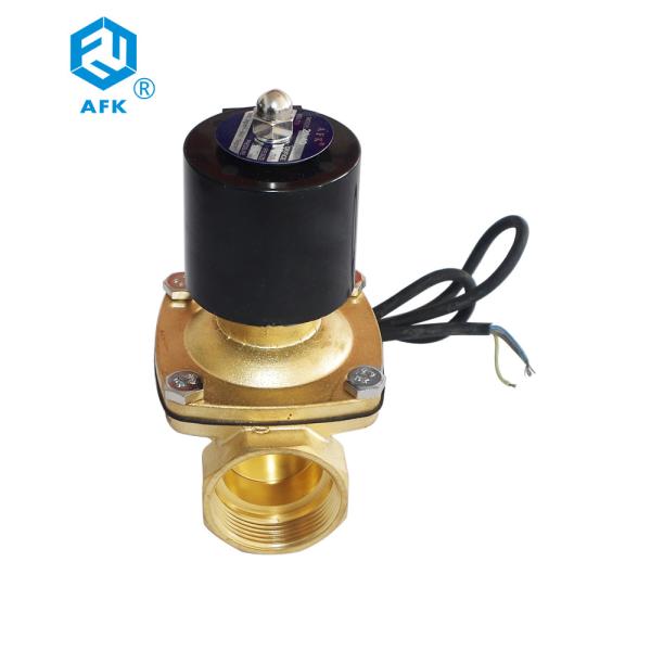 Polegada interna de bronze AC220V da válvula de solenoide 2 da água da linha IP68