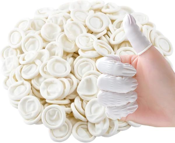 Disposable Latex Finger Cots, Protect Fingers, Anti-Static Industrial Medium Finger Cots, For Electronic Repair