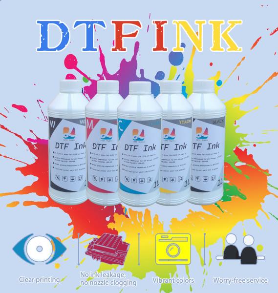 1000ML DTF Printer Ink For Professional dtf printer with C/M/Y/K/W color