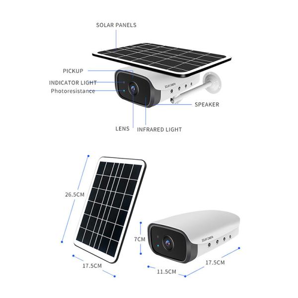 Outdoor Waterproof Ip66 1080p Solar Power Cctv Wifi Ip Ptz Wireless Security Cameras