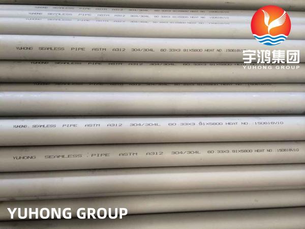 ASTM A312 TP304/304L 1.4301/1.4307 Stainless Steel Seamless Pipe