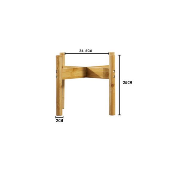 Flower/Green Plant Used Modern Design Bamboo Solid Acacia Wood Plant Pot Stand Holder